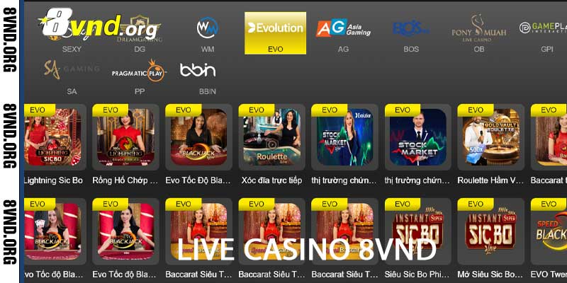 live casino 8vnd